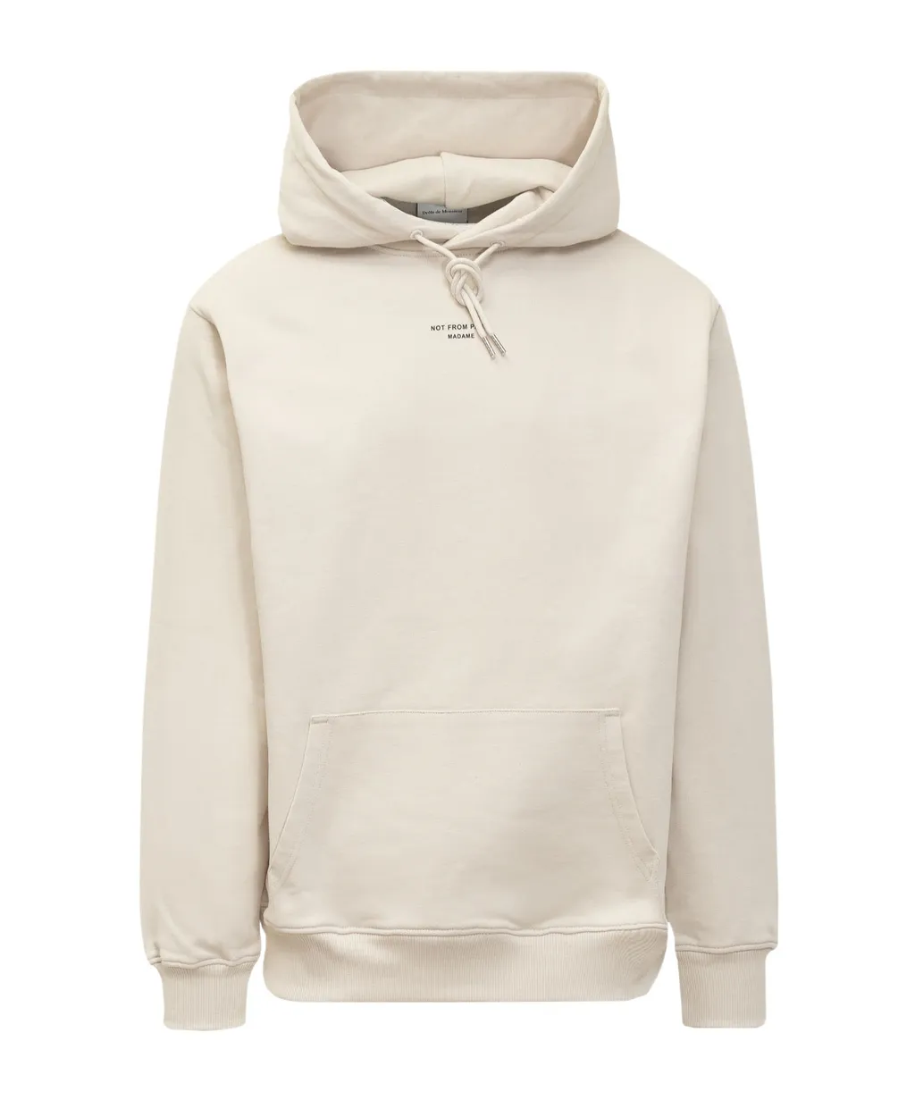 DrÔLe De Monsieur Slogan Printed Drawstring Hoodie