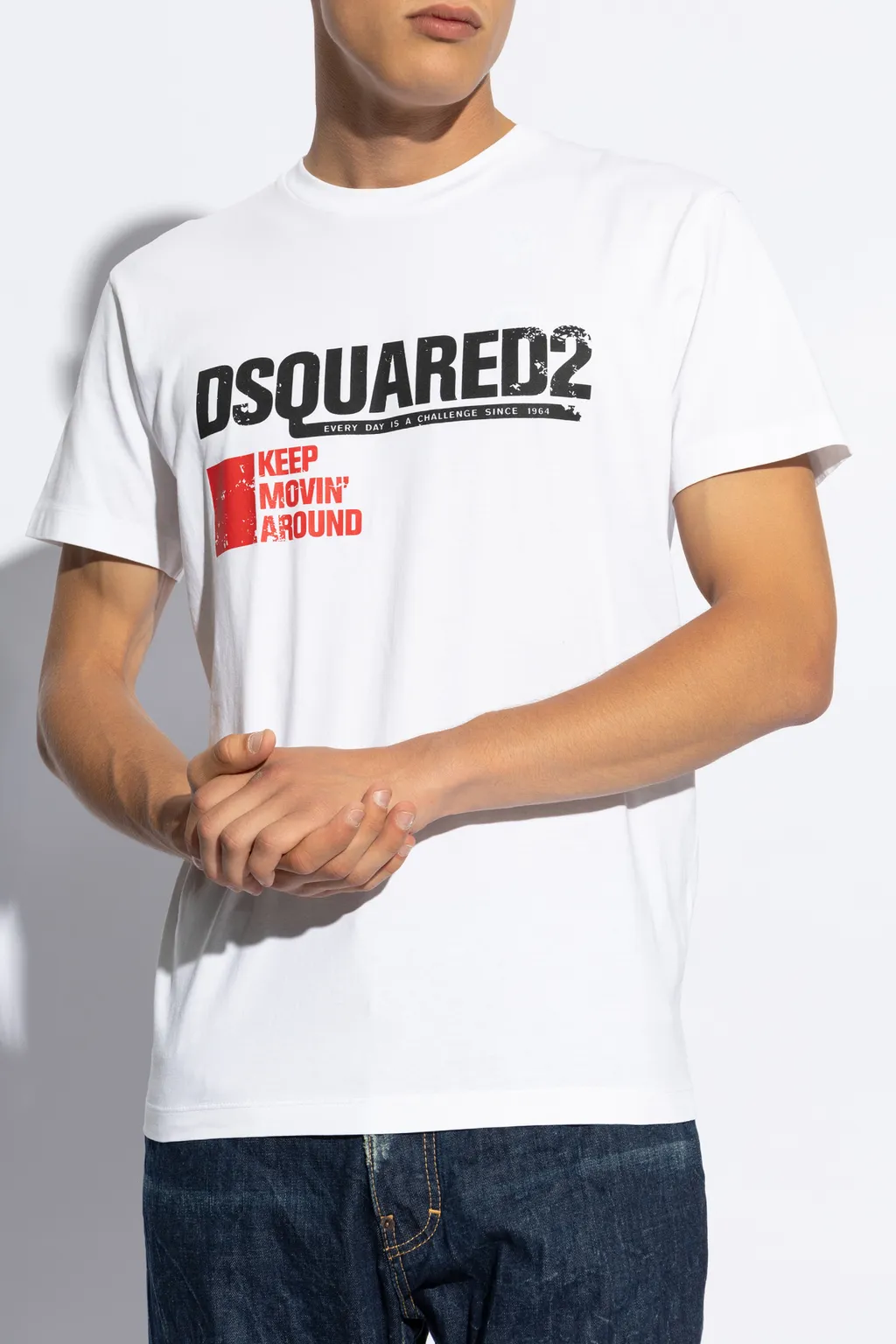 Dsquared2 Logo Printed Crewneck T-Shirt