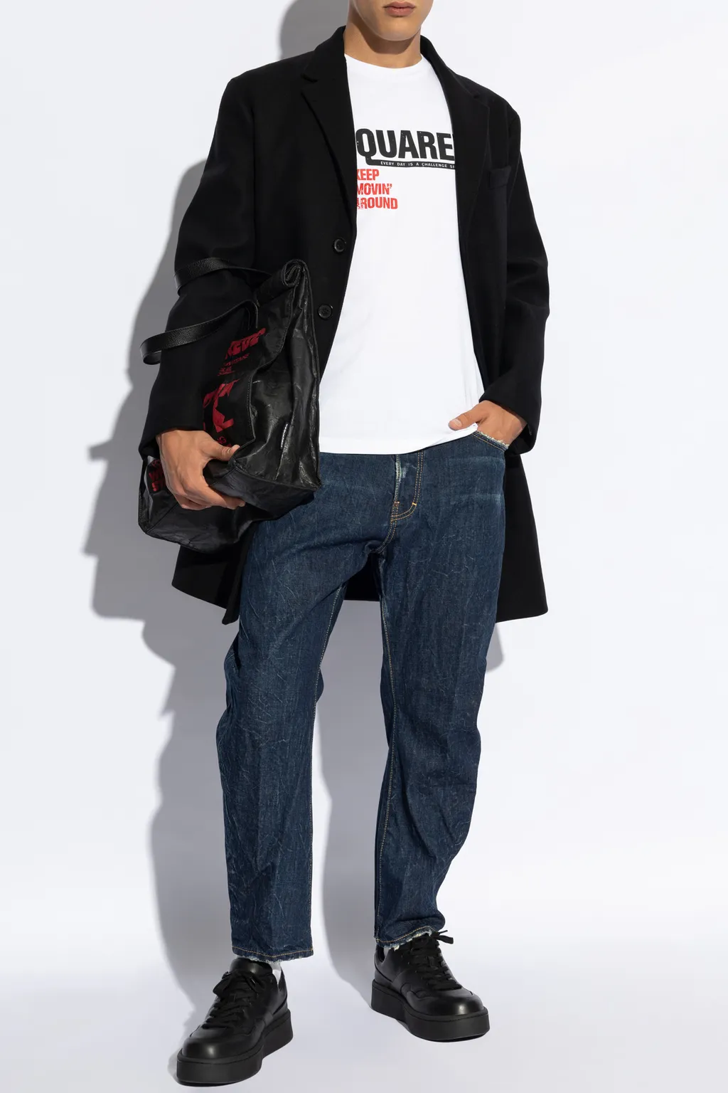 Dsquared2 Logo Printed Crewneck T-Shirt