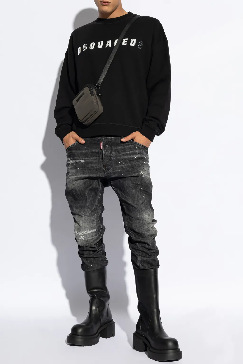 Dsquared2 Logo Printed Crewneck Sweatshirt