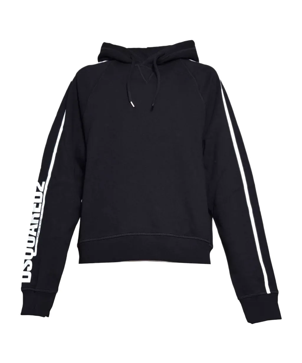 Dsquared2 Logo-Pirinted Drawstring Hoodie