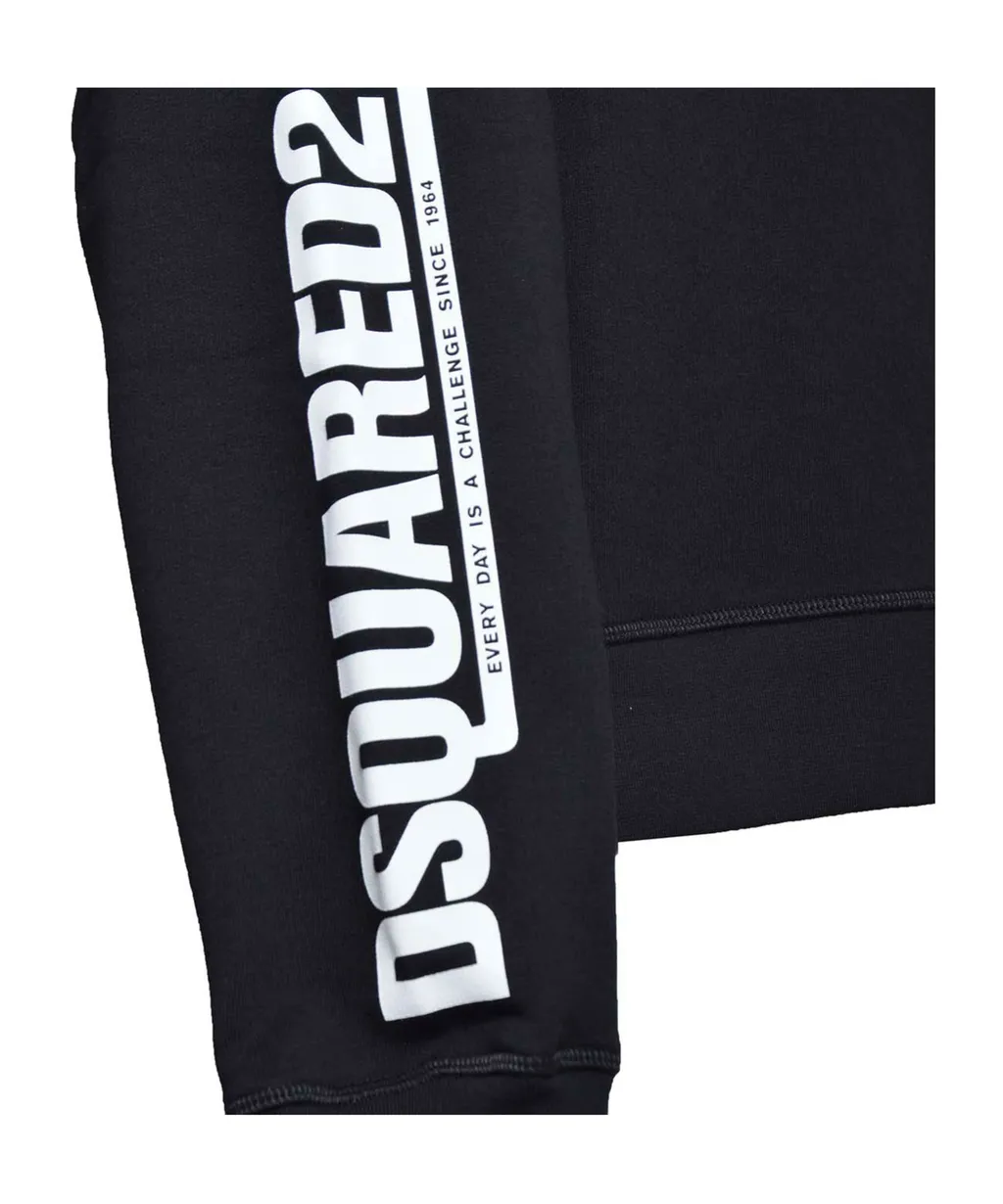 Dsquared2 Logo-Pirinted Drawstring Hoodie