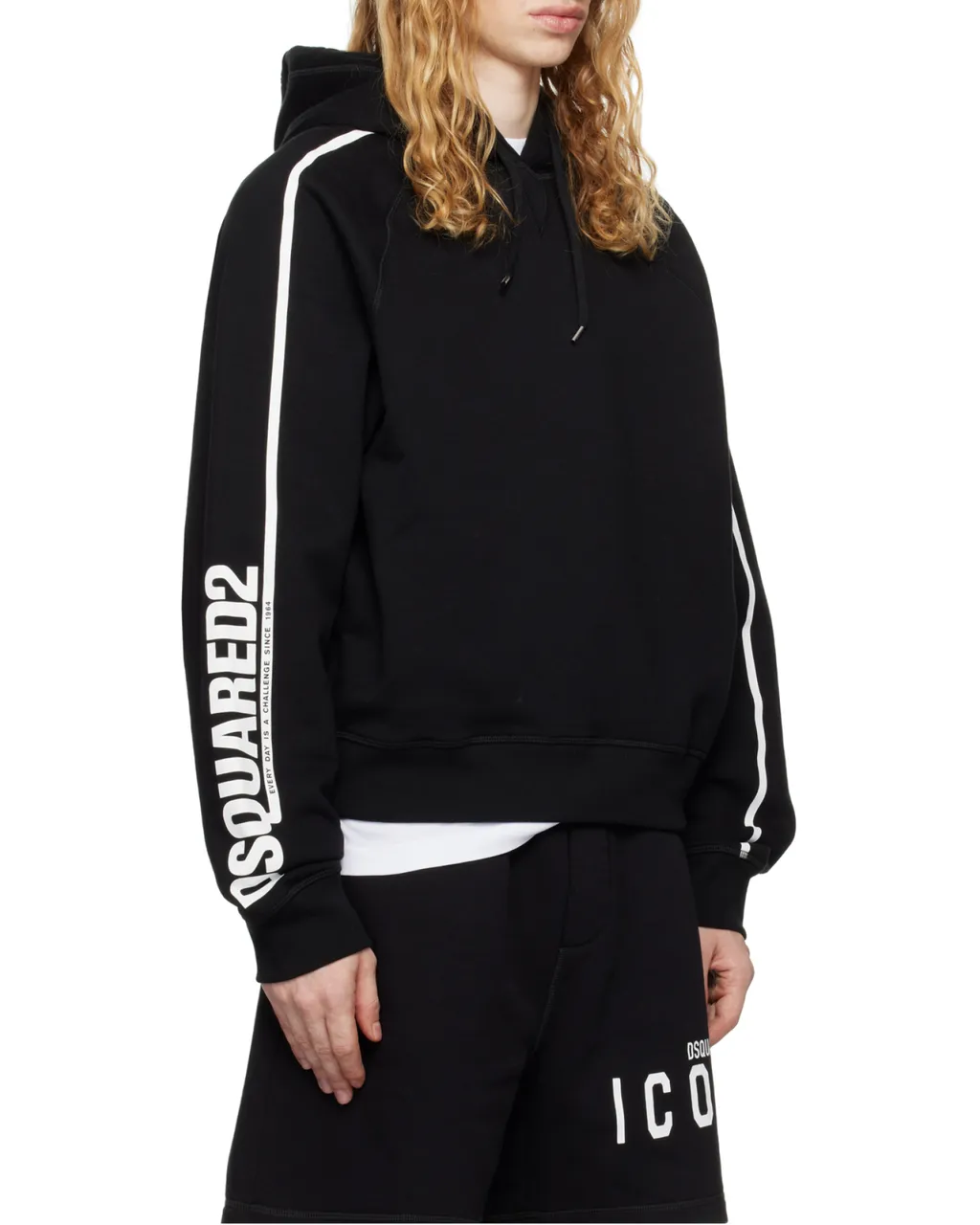 Dsquared2 Logo-Pirinted Drawstring Hoodie