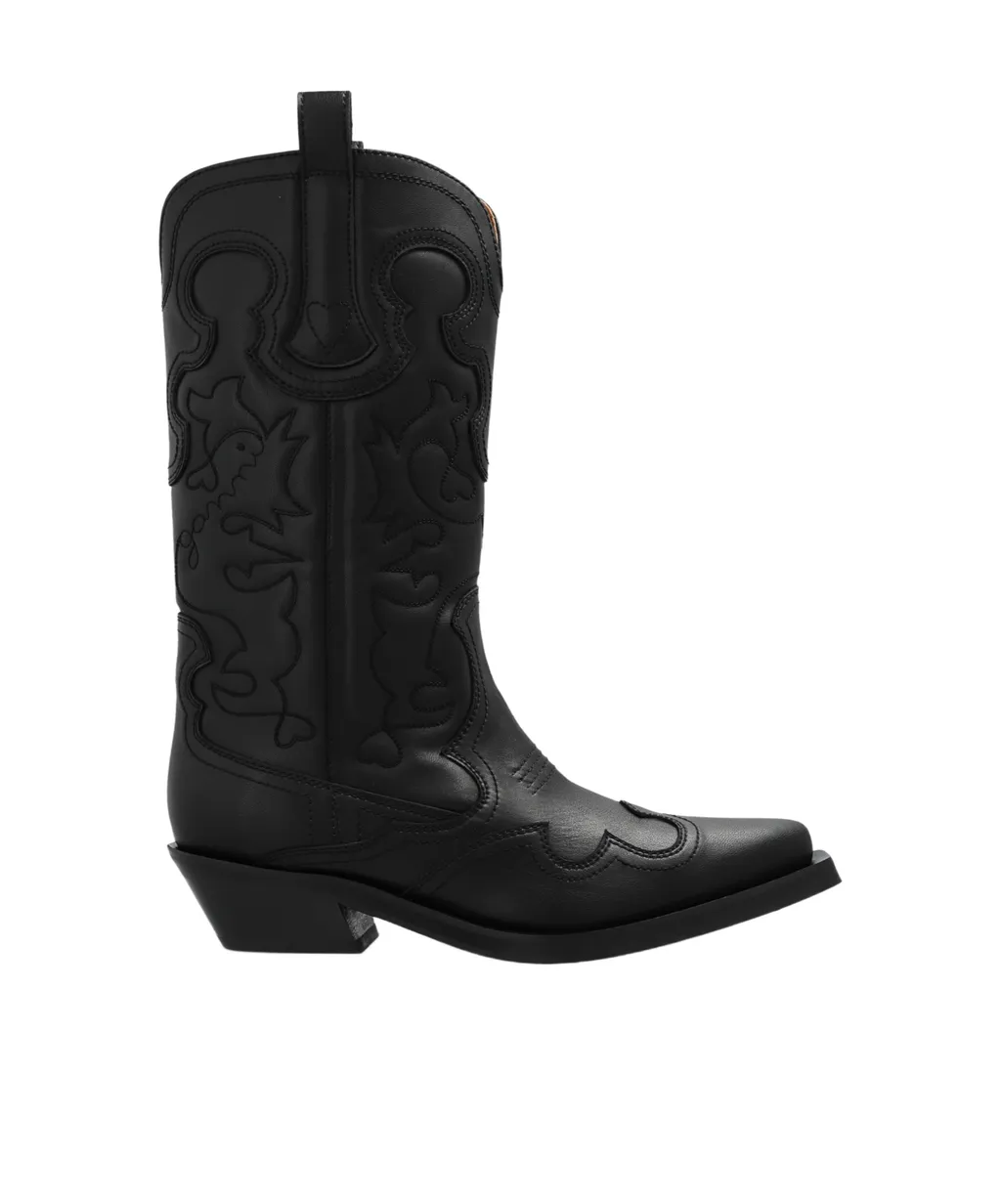Square-Toed Short Boots