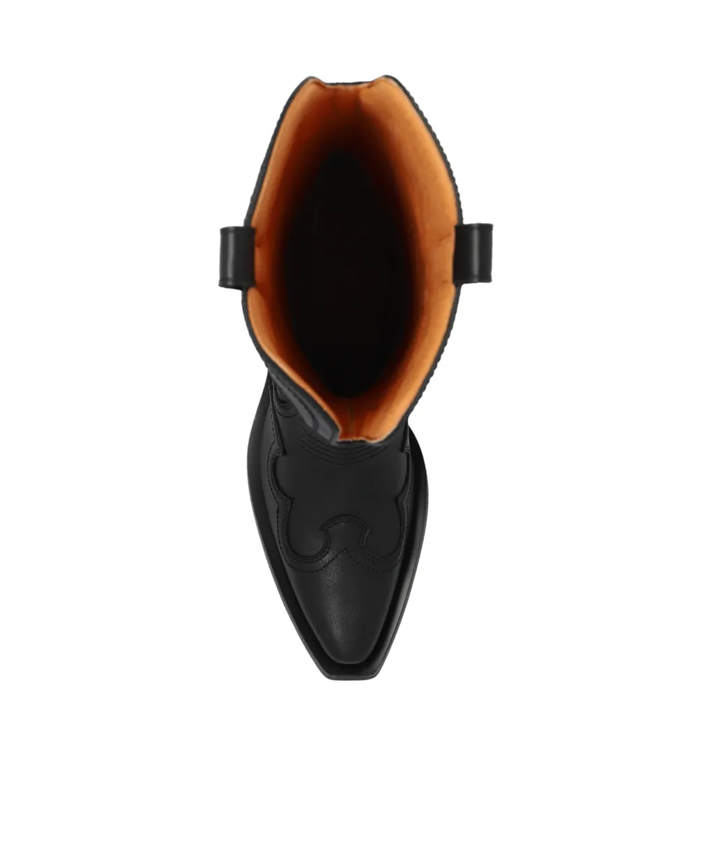 Square-Toed Short Boots