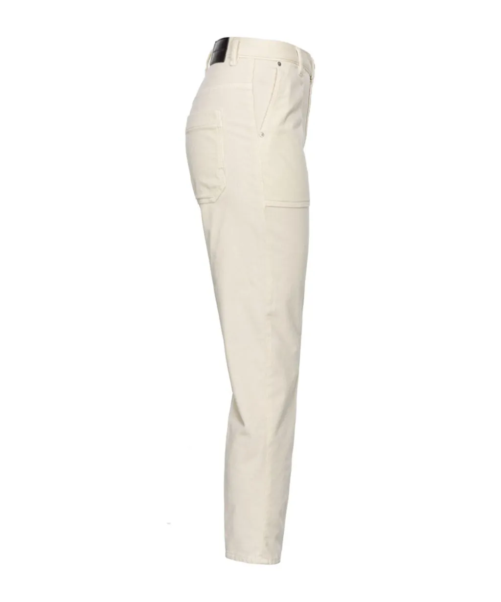 Pinko Cloe Logo Patch Straight-Leg Trousers