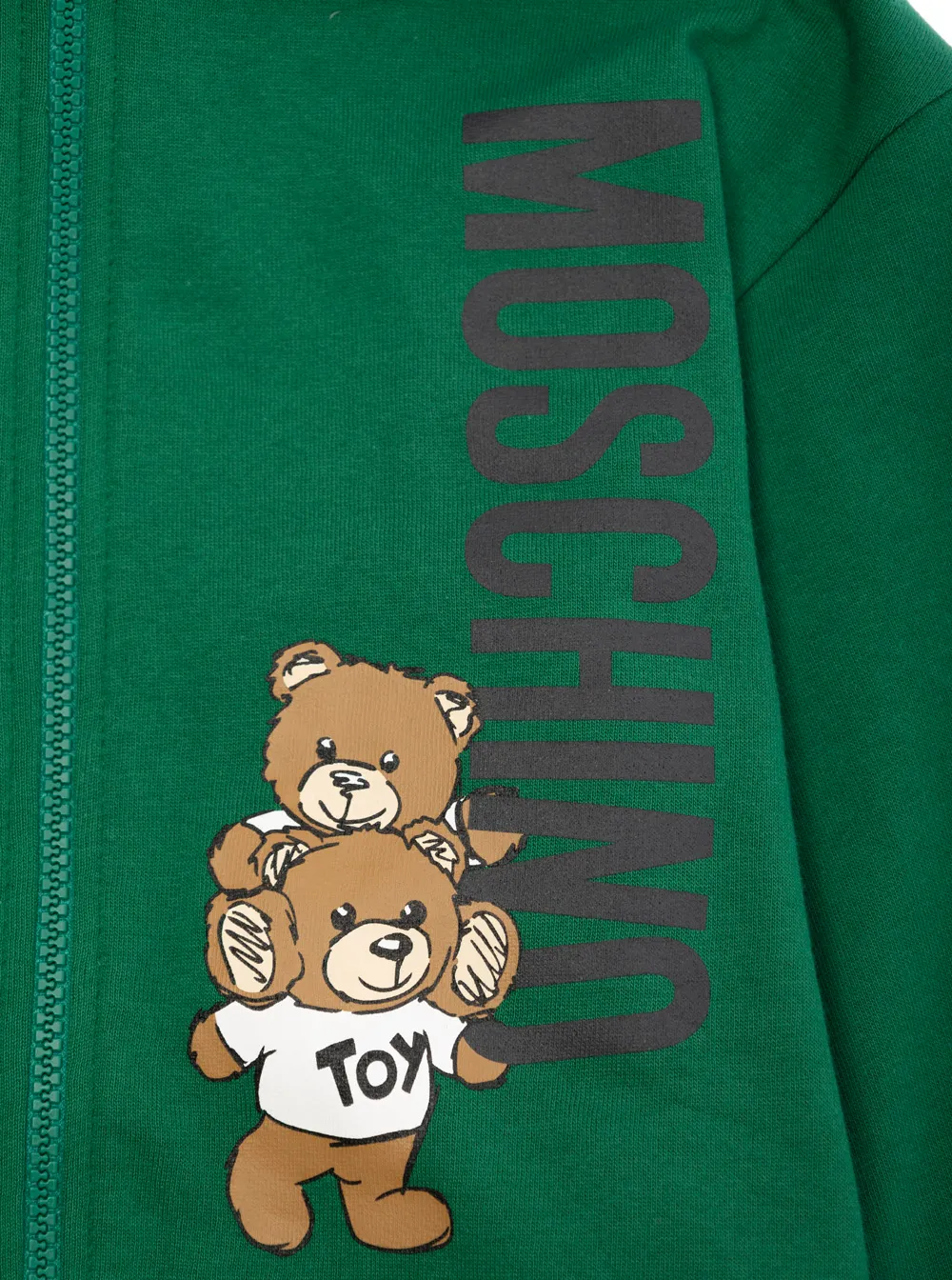 Moschino Kids Teddybear-Printed Zipped Hoodie