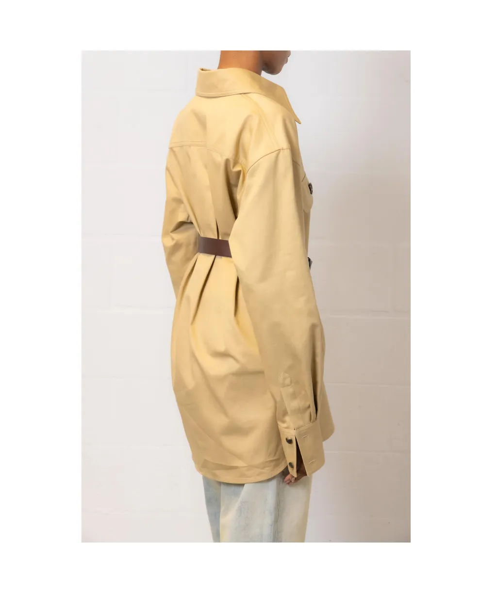 Straight-Point Collar Shirt