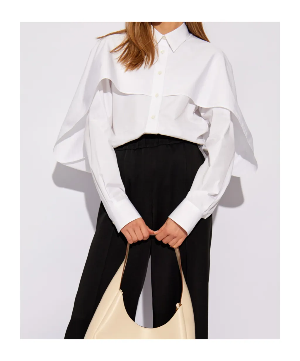 Stella Mccartney Long-Sleeved Cape Shirt