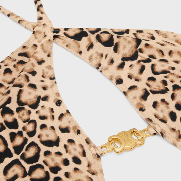 Swimsuit In Leopard Print Matte Jersey