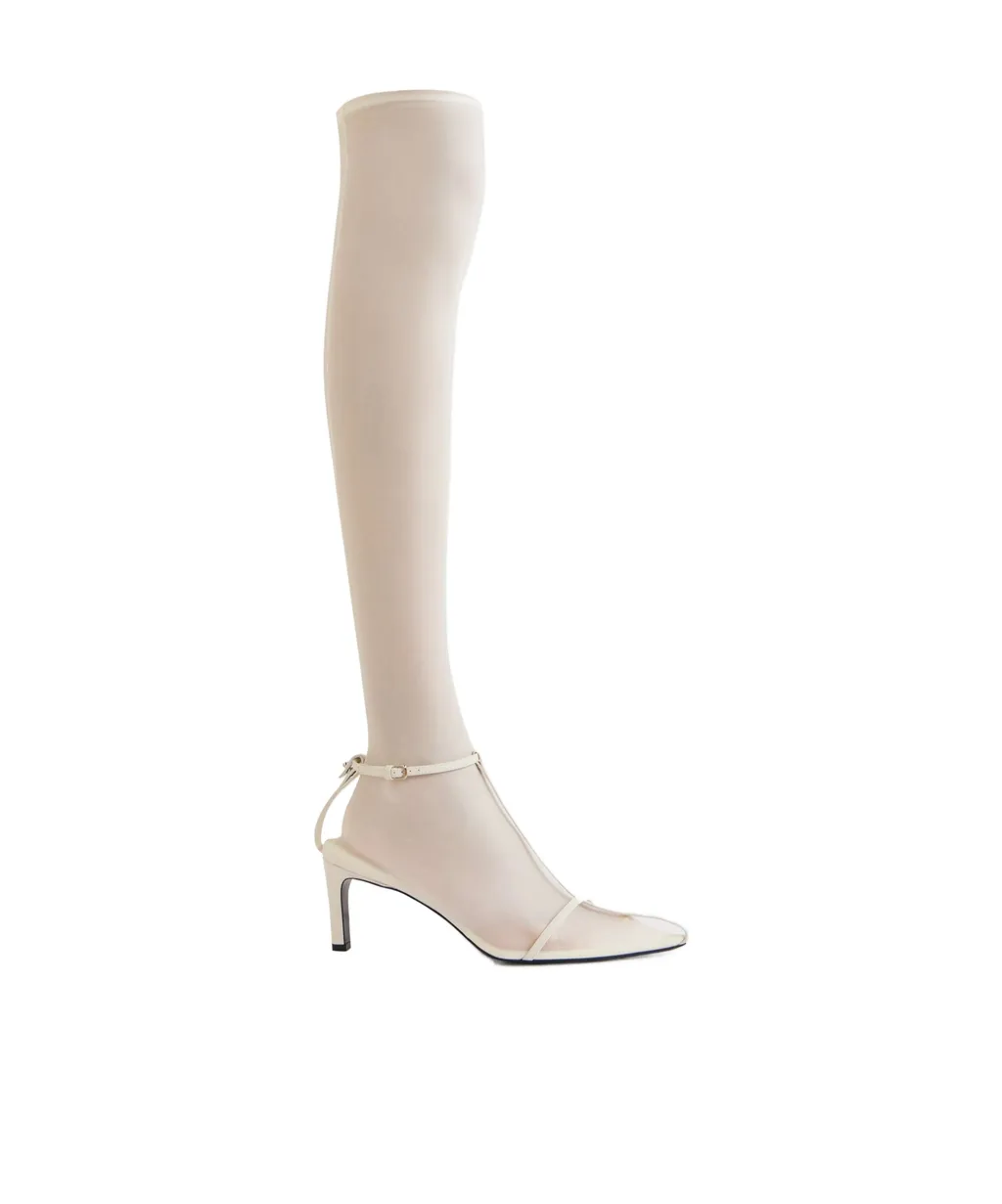Pointed Knee-Length Boots