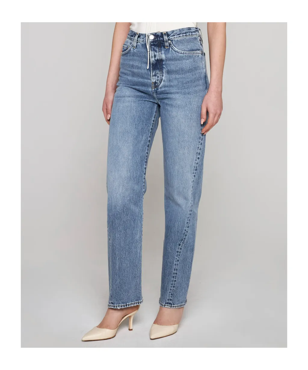 TotÊMe Logo Patch Straight-Leg Jeans