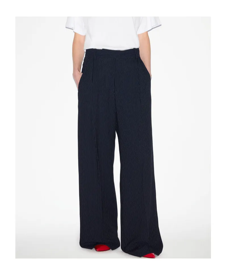 Isabel Marant Romina High-Waisted Wide-Leg Pants