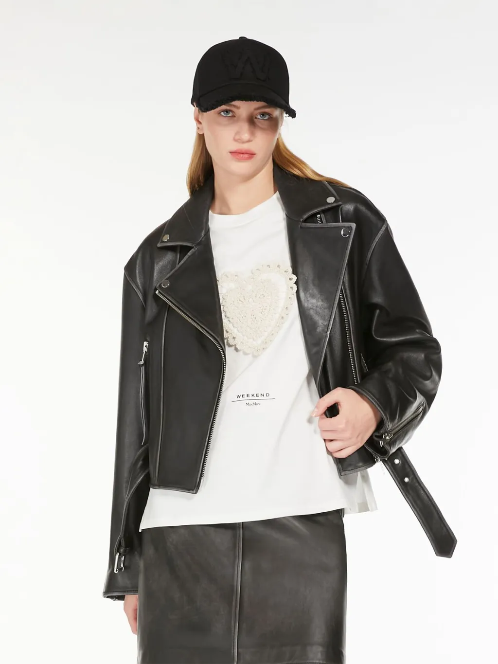 Weekend Max Mara Zip Detailed Belted Jacket