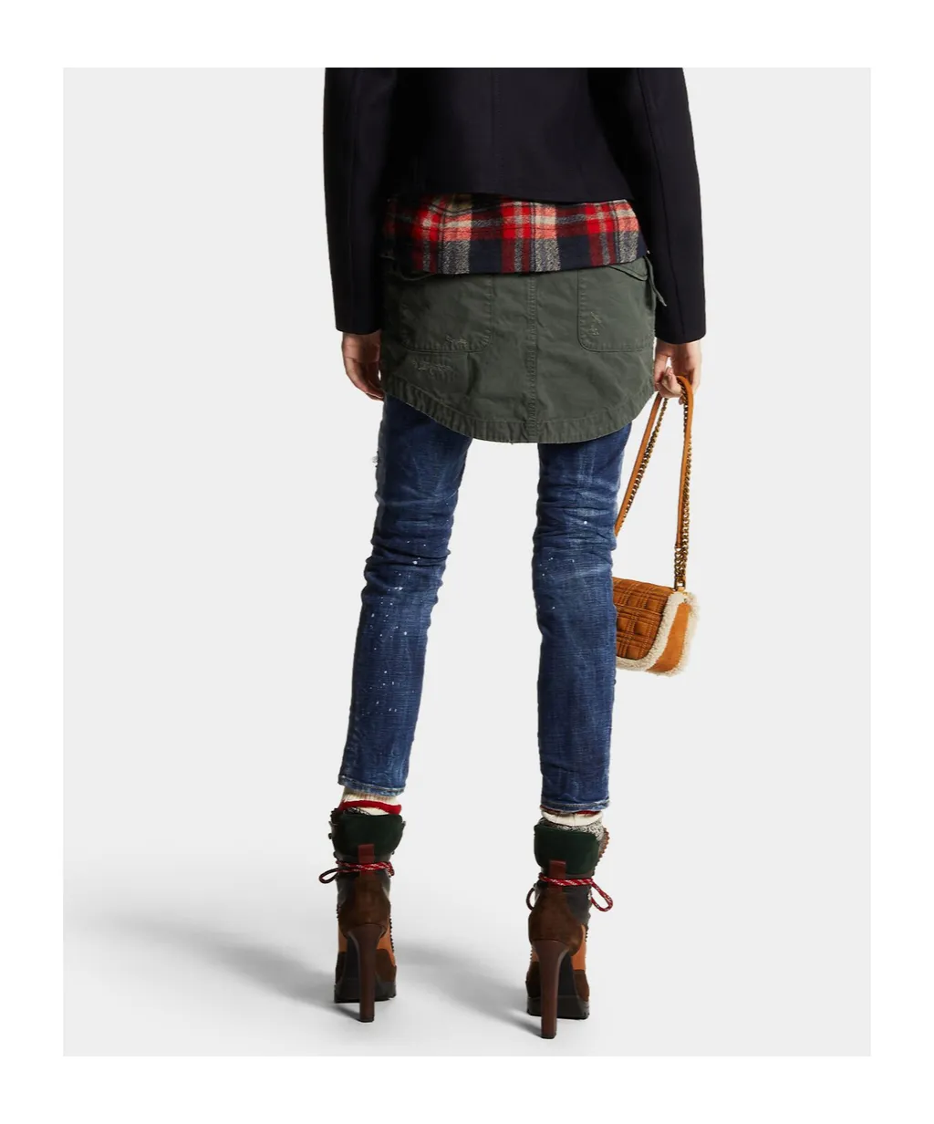 Dsquared2 Distressed Cropped Jeans
