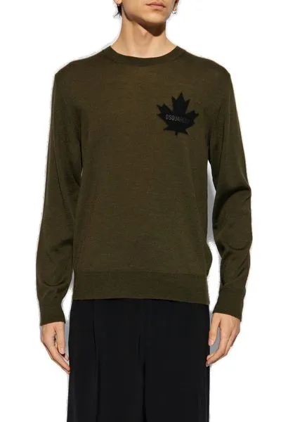 Dsquared2 Logo Detailed Sleeved Sweater