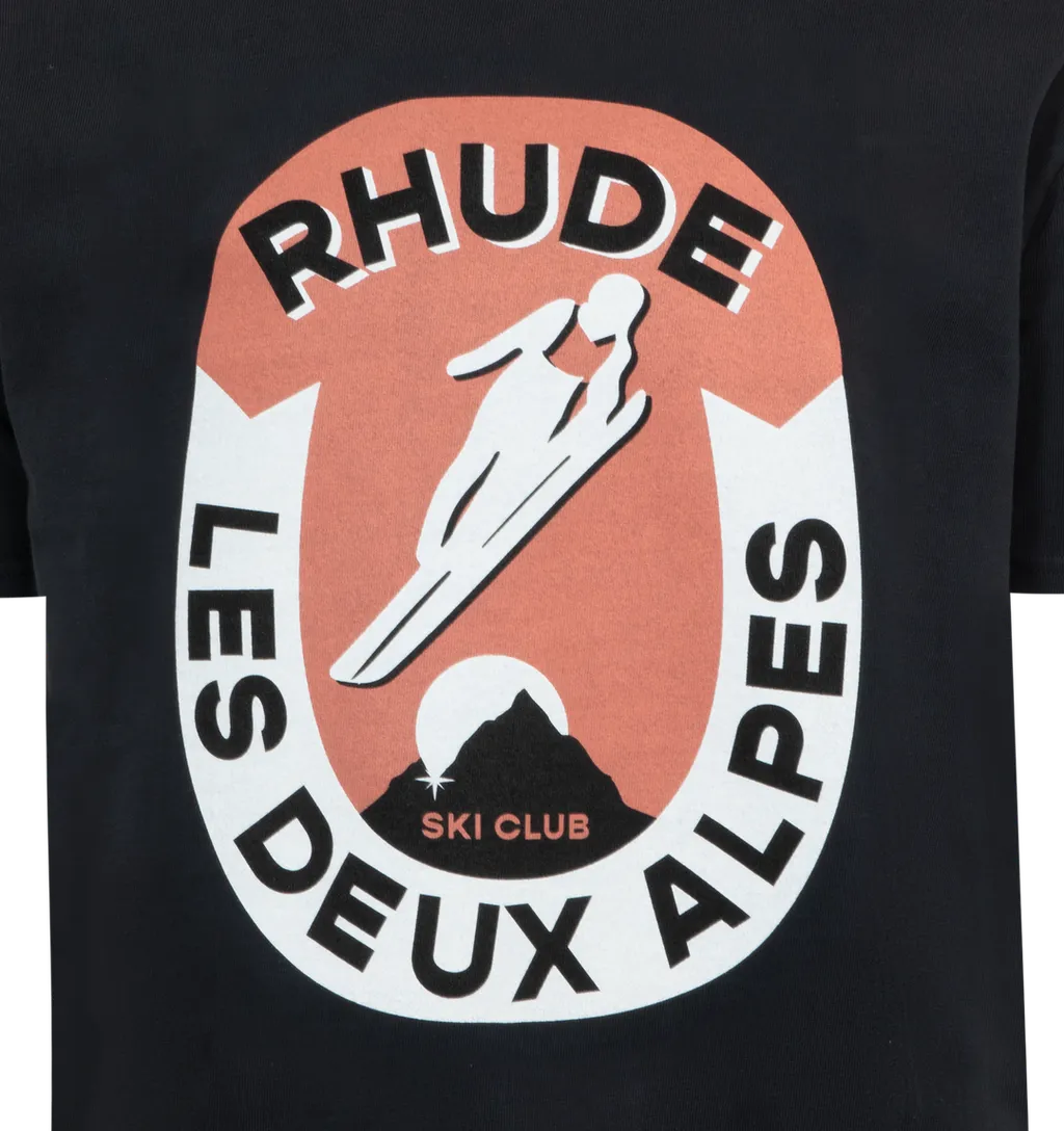 Rhude Logo Printed Crewneck T-Shirt