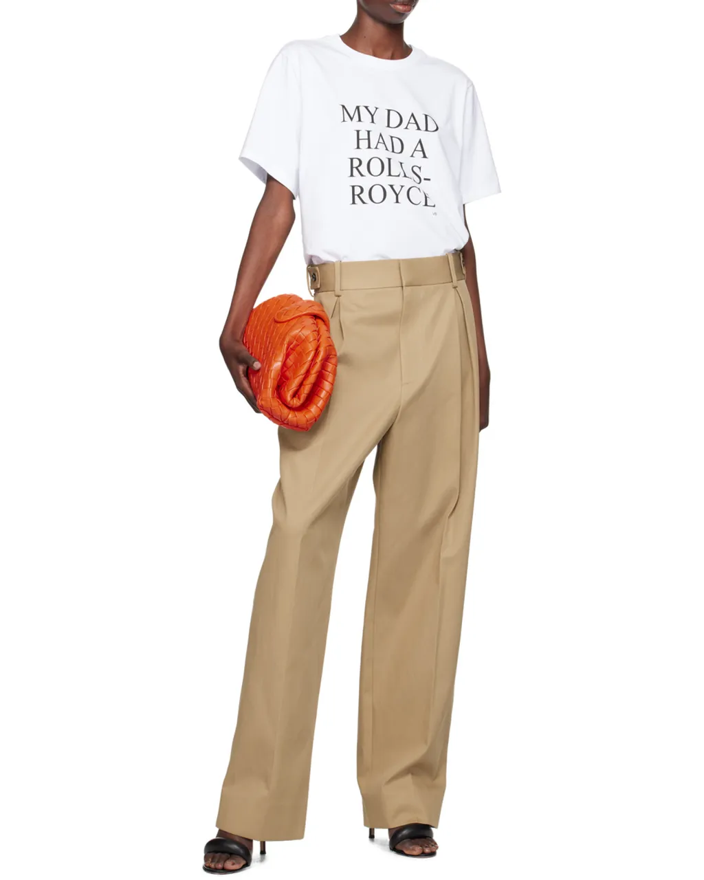 Victoria Beckham Text Printed Crewneck T-Shirt