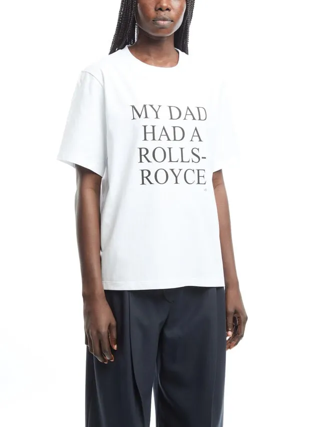 Victoria Beckham Text Printed Crewneck T-Shirt