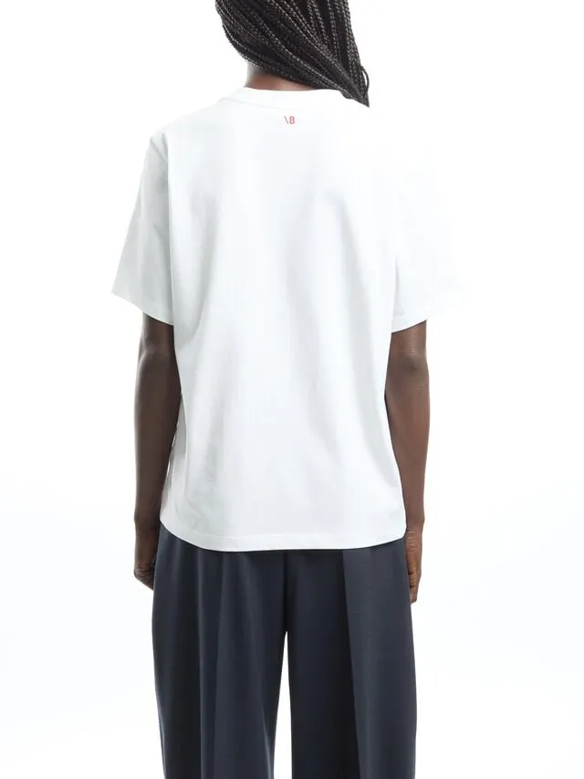 Victoria Beckham Text Printed Crewneck T-Shirt