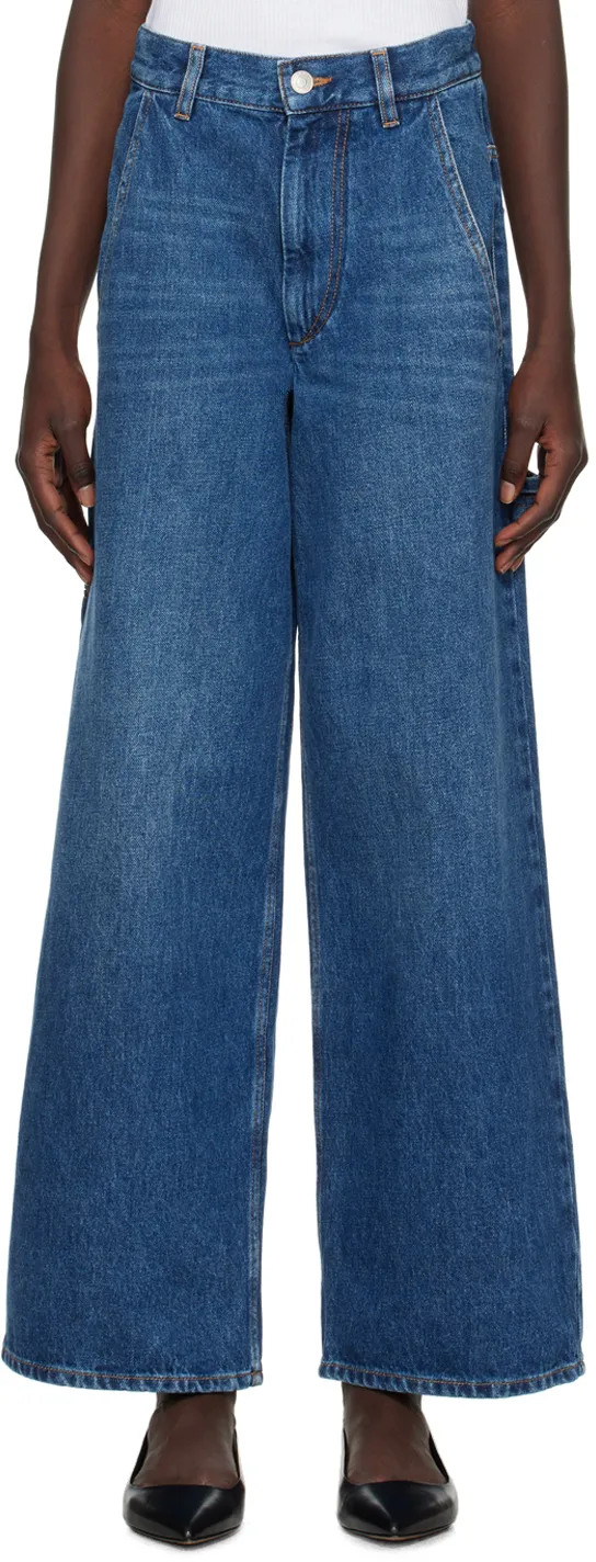 Isabel Marant ÉToile Wide Leg Cargo Jeans