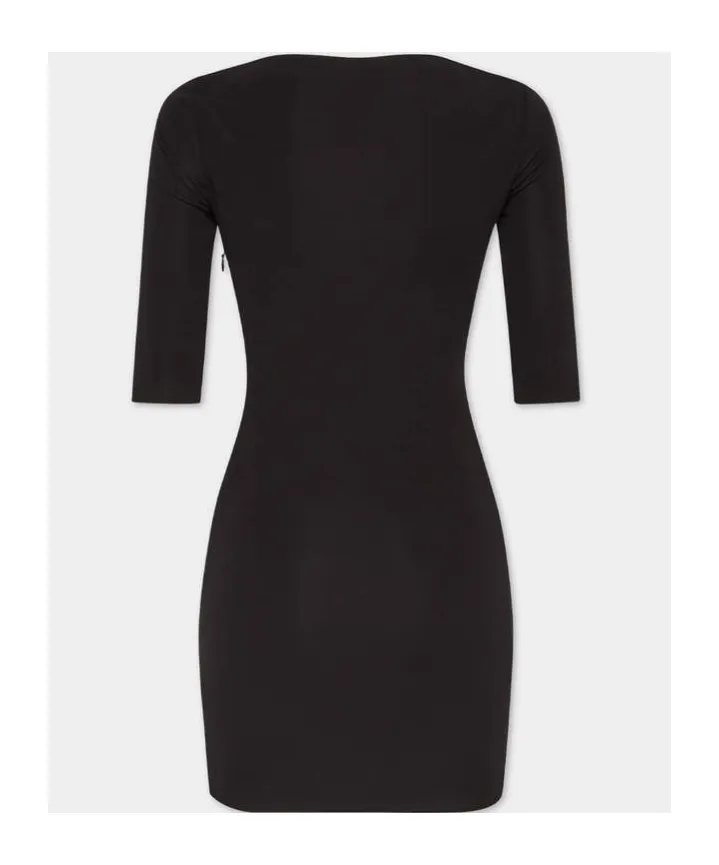 Dsquared2 Logo-Plaque Short-Sleeved Dress