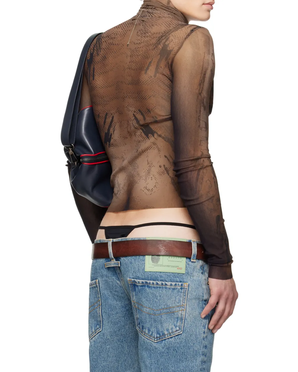 High-Necked Long-Sleeved T-Shirt