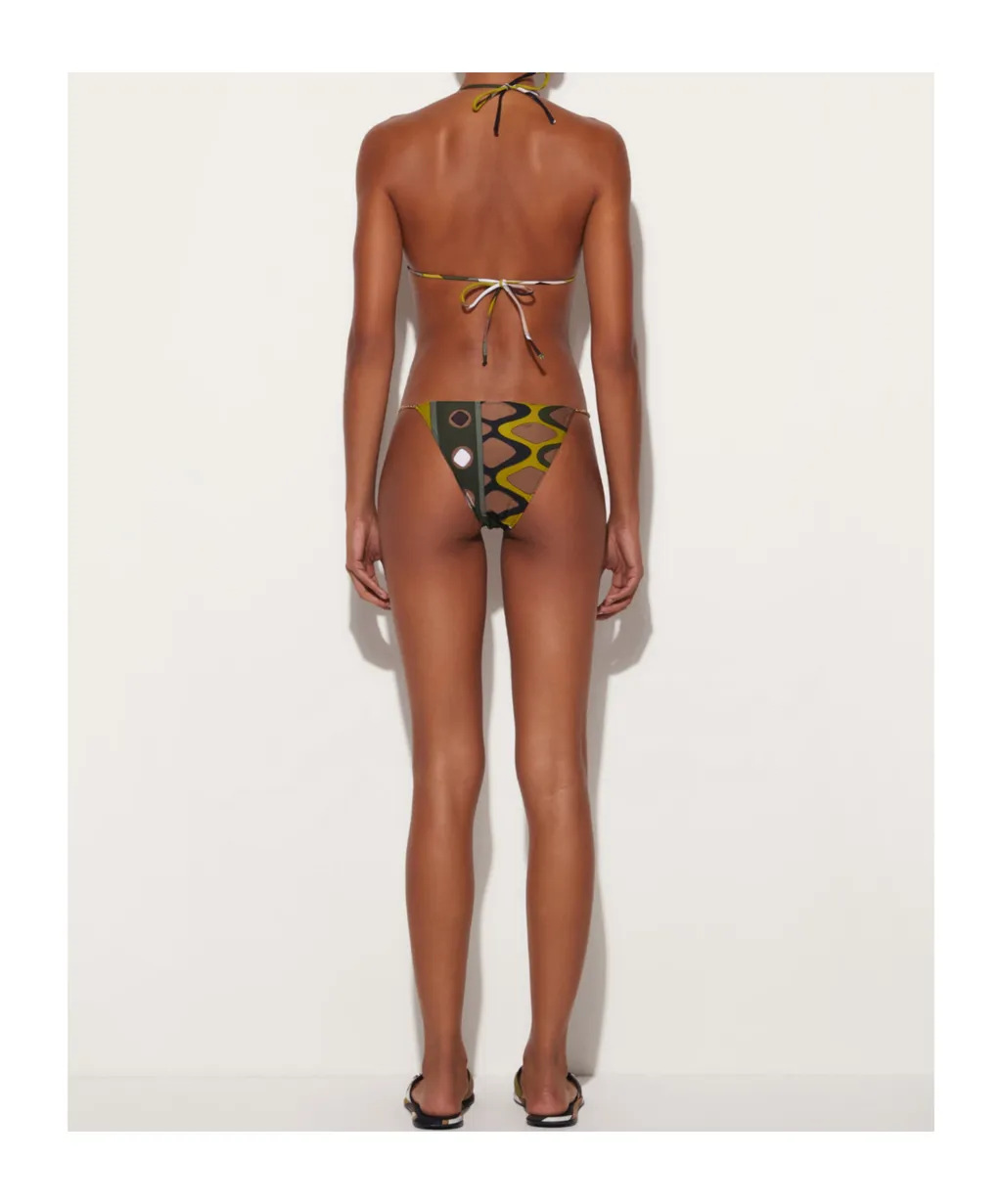 Pucci Graphic Printed Halterneck Bikini Top