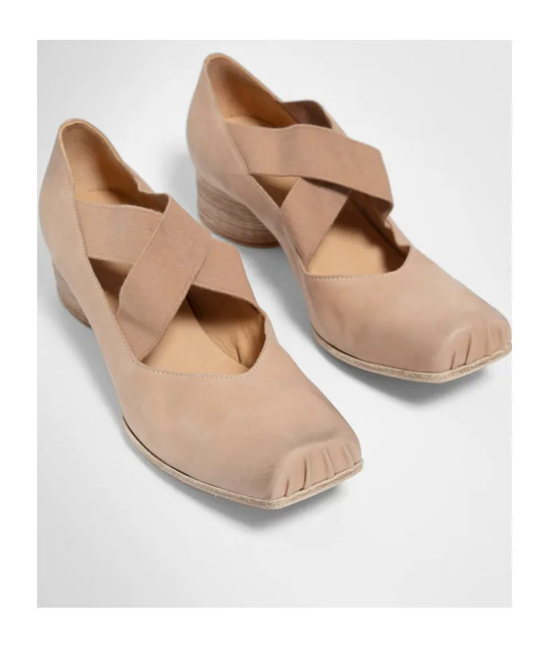 Mid-Heeled Ballet Shoes