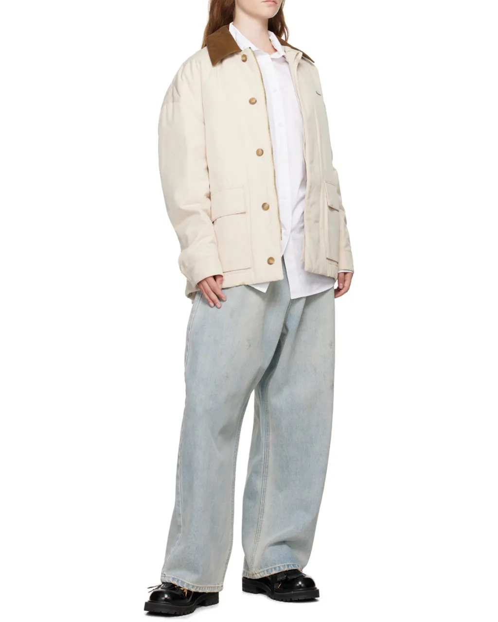 High-Neck Collar Shirt