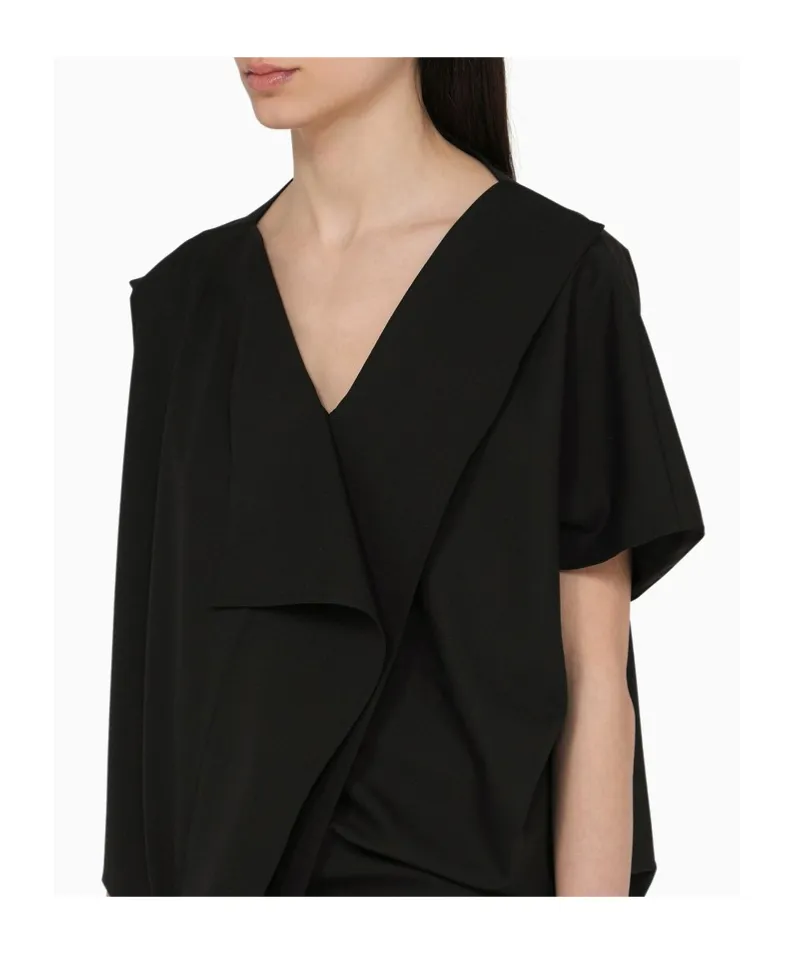The Row Draped Asymmetrical Midi Dress