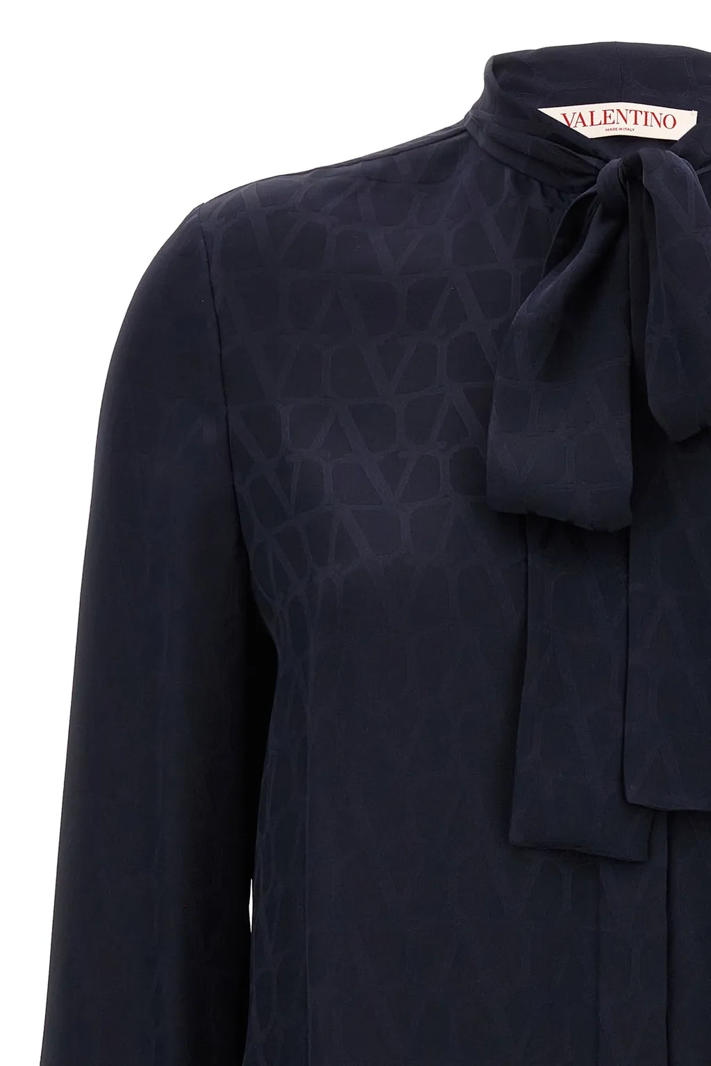 Valentino Toile Iconographe Jacquard Long-Sleeved Blouse