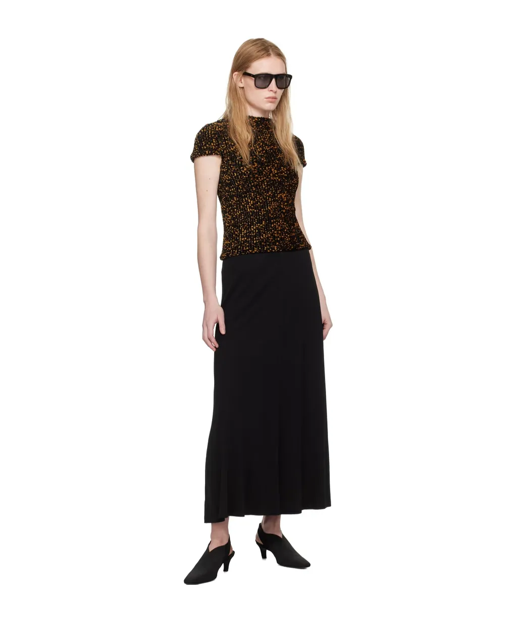 Tortoiseshell-Effect Chenille Top
