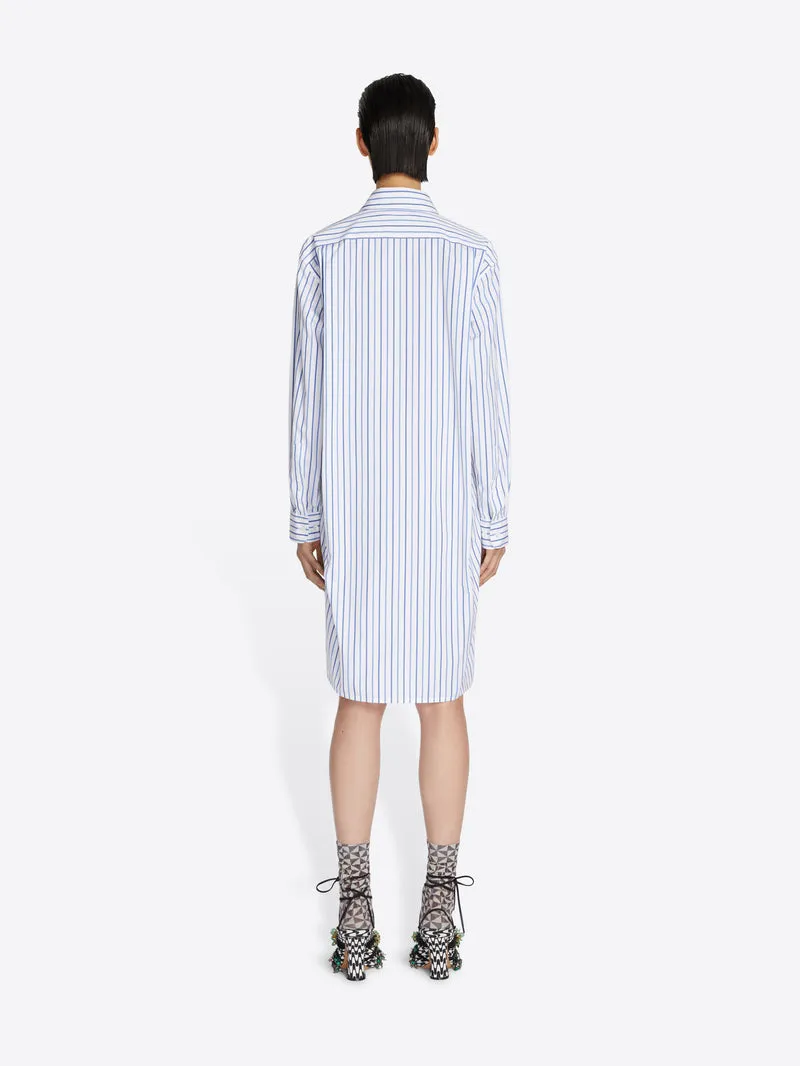 Striped Cotton Shirt Dress