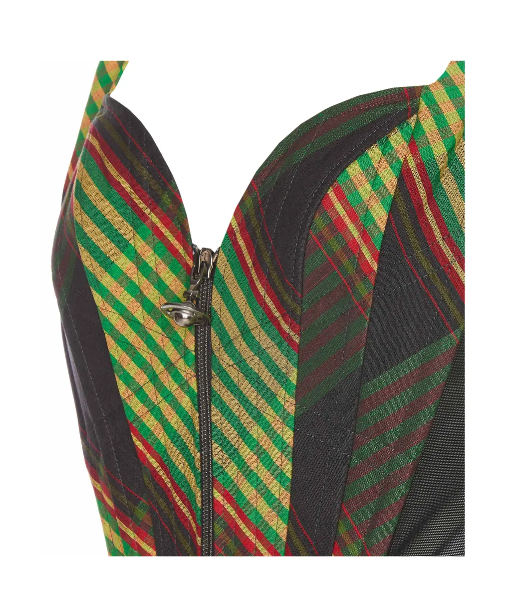 Vivienne Westwood Pattern-Printed Zipped Corset Top