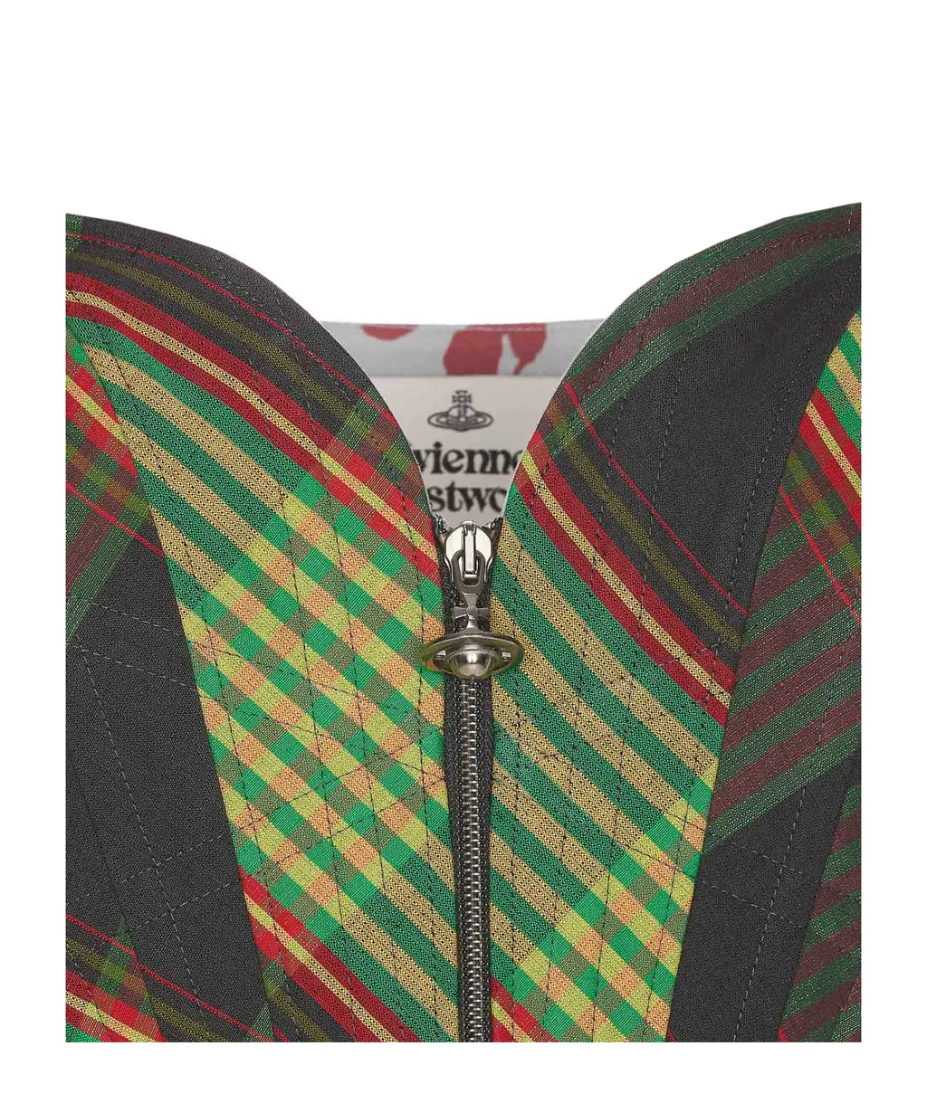 Vivienne Westwood Pattern-Printed Zipped Corset Top