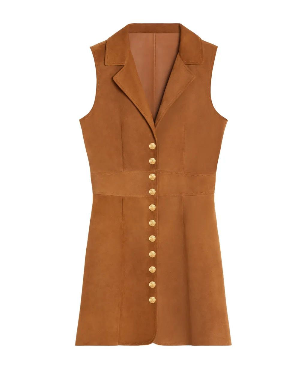 Mini Dress In Suede