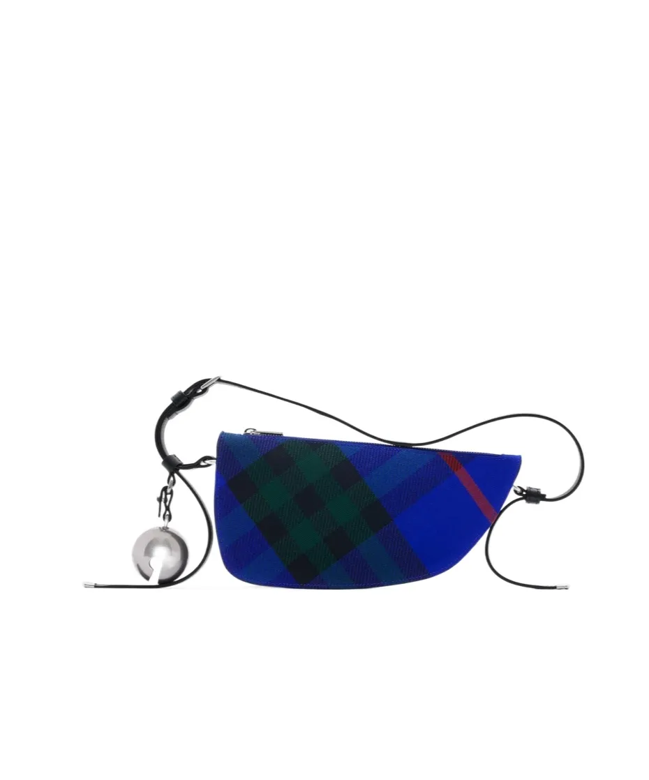 Shield Check-Pattern Mini Bag