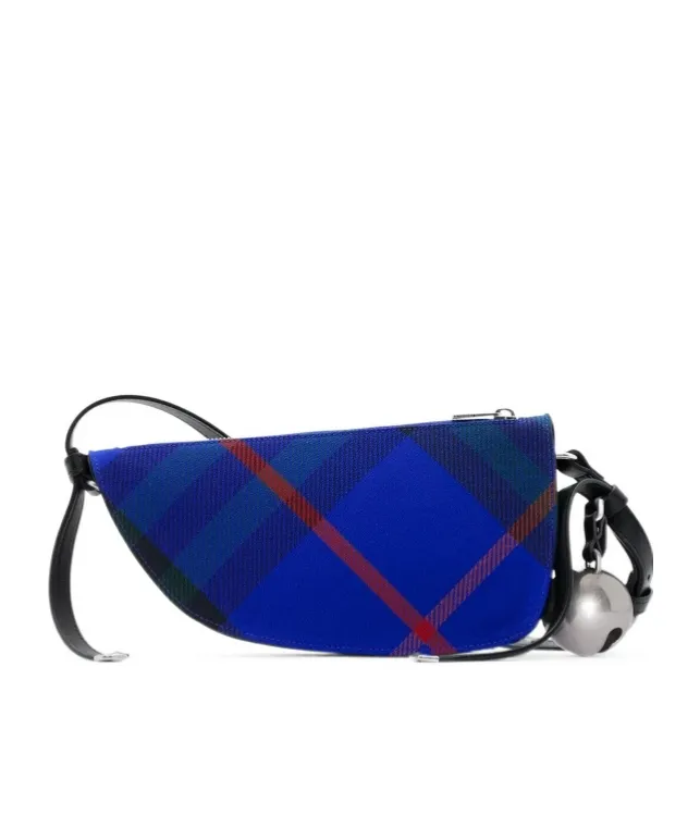 Shield Check-Pattern Mini Bag