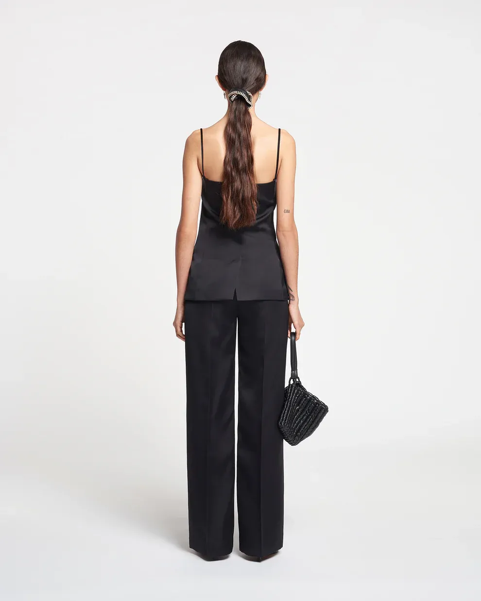 Nanushka Alessa Tailored Tech-Satin Vest
