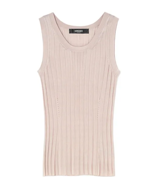 Versace Medusa Plaque Knitted Tank Top