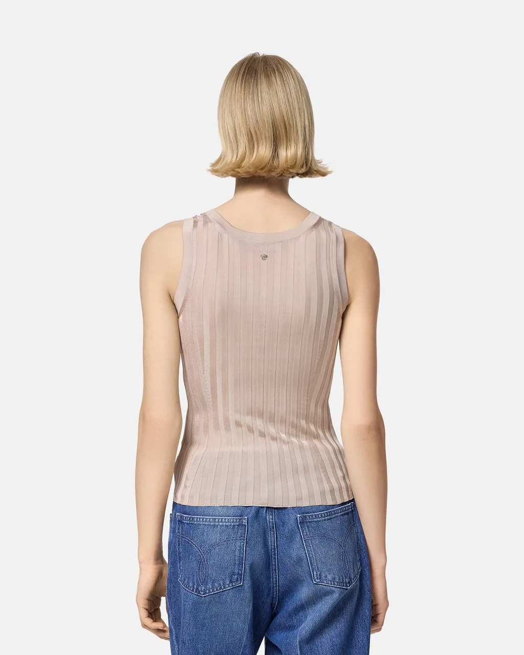 Versace Medusa Plaque Knitted Tank Top