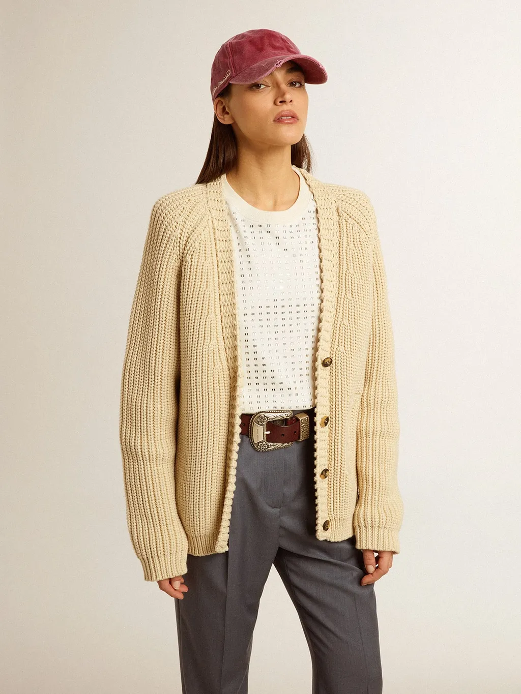 Golden Goose Deluxe Brand Melody Chunky-Knit Cardigan