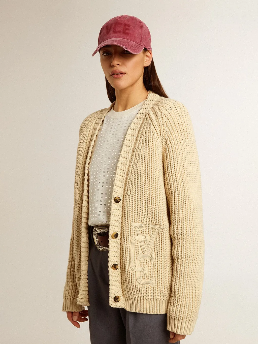 Golden Goose Deluxe Brand Melody Chunky-Knit Cardigan