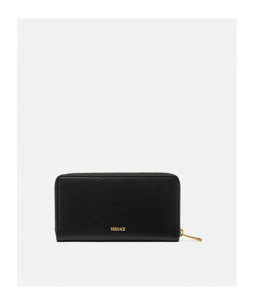 Versace Medusa Biggie Zipped Continental Wallet