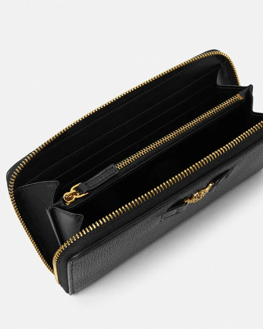 Versace Medusa Biggie Zipped Continental Wallet