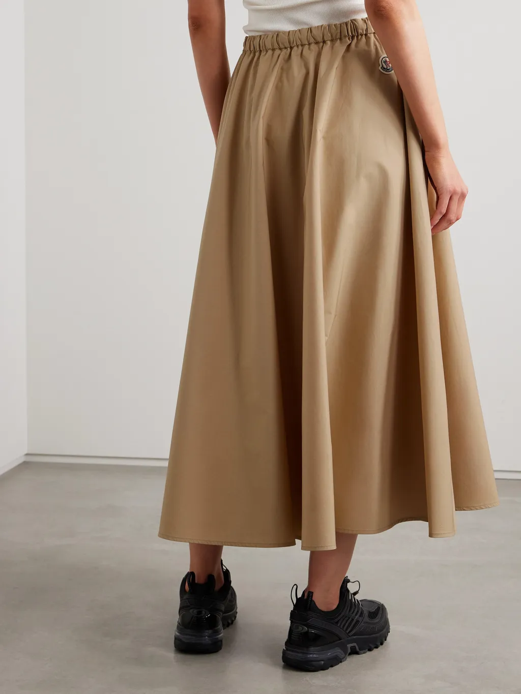 A-Line Midi Cotton Skirt
