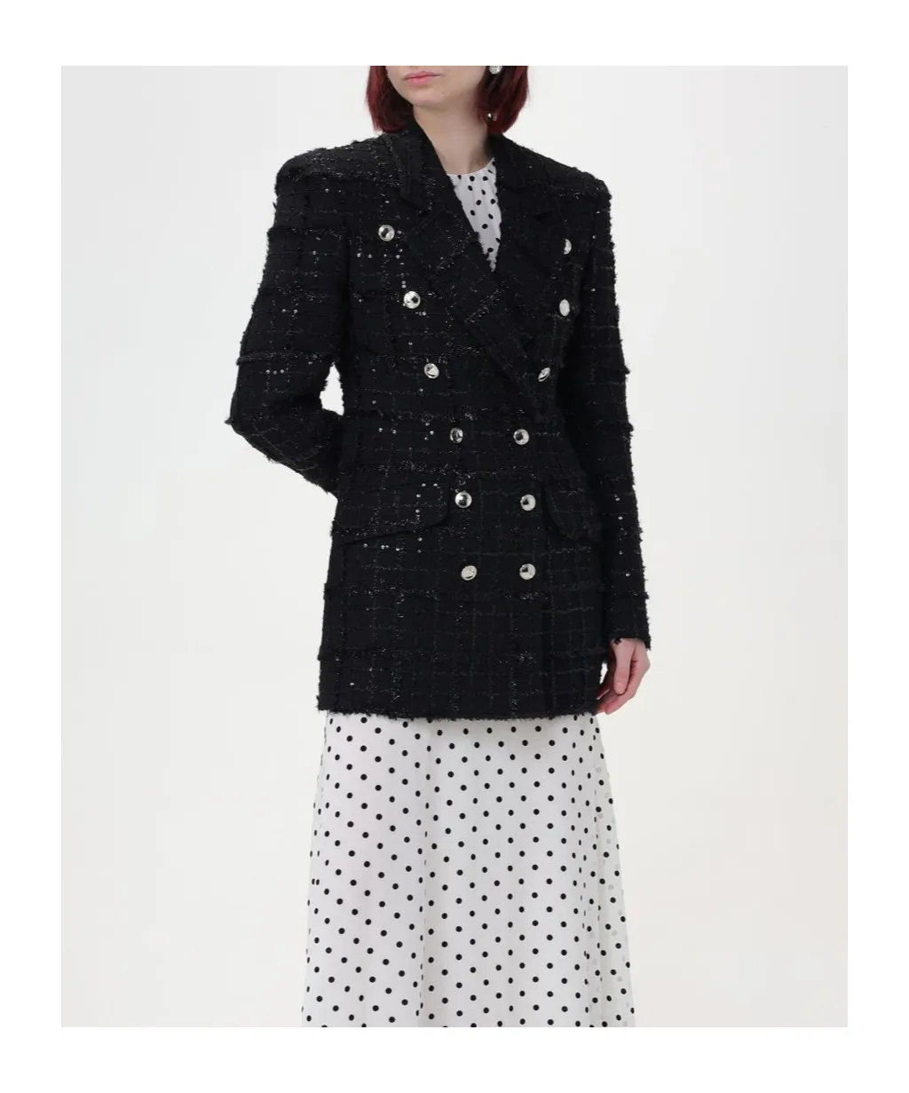 Alessandra Rich Embellished Double Breasted Jacket