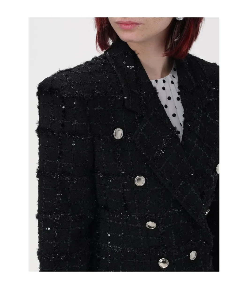 Alessandra Rich Embellished Double Breasted Jacket