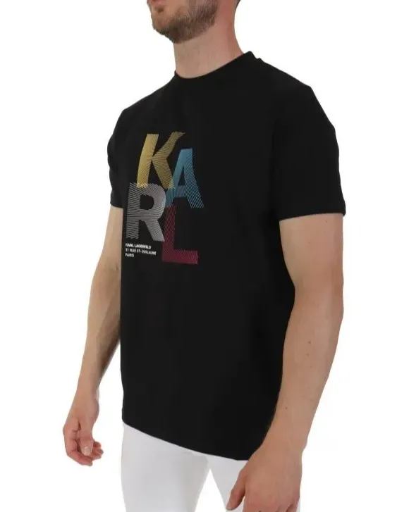 Round Collar Logo T-Shirt